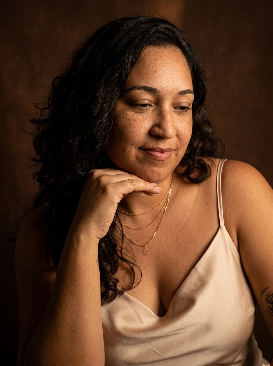 Retrato editorial de Karina